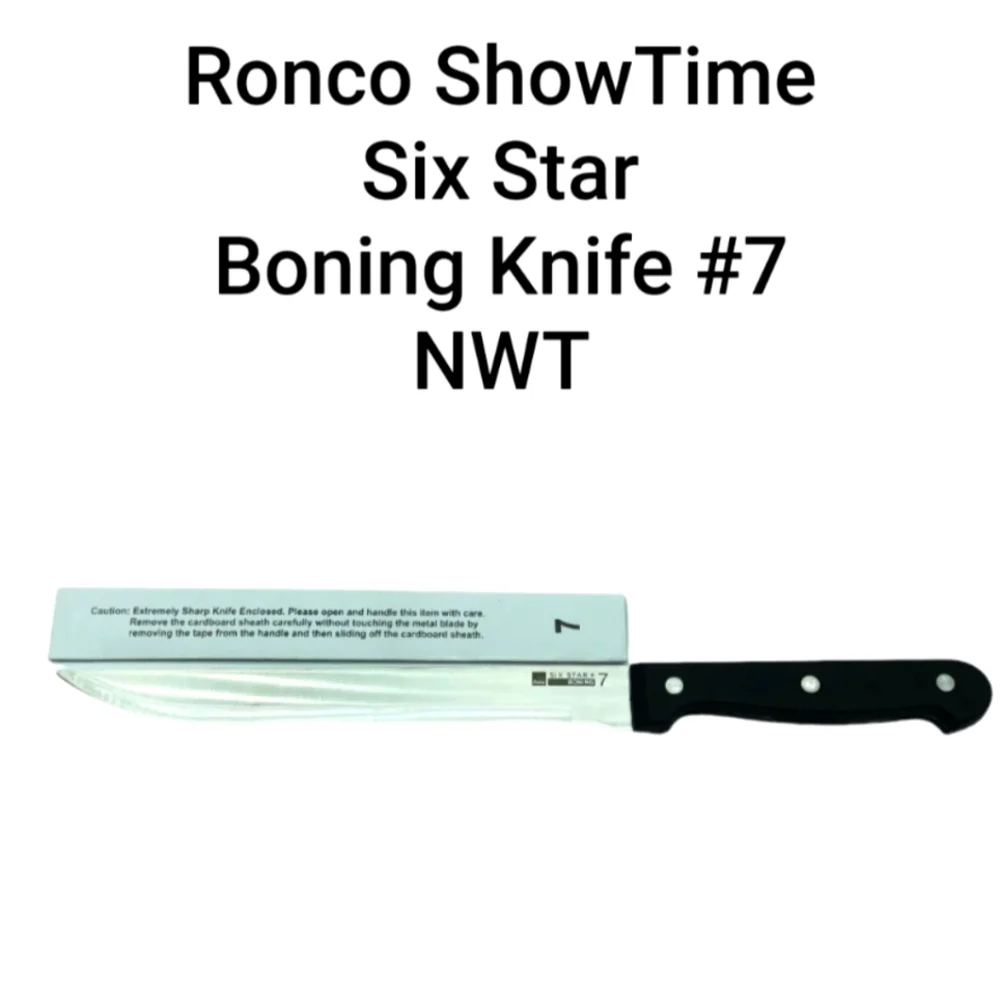 NEW BONING KNIFE Ronco Showtime Six Star #7 Kitchen Knife Stainless Steel Full…